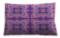 Patterned Rectangular Orchid Purple Lumbar Throw Pillow, 13 inch by 19 inch, lbpat1437pur