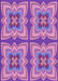 Machine Washable Transitional Orchid Purple Rug, wshpat1437pur