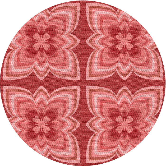 Square Machine Washable Transitional Red Rug in a Living Room, wshpat1437rd