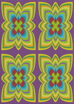 Machine Washable Transitional Yellow Green Rug, wshpat1437