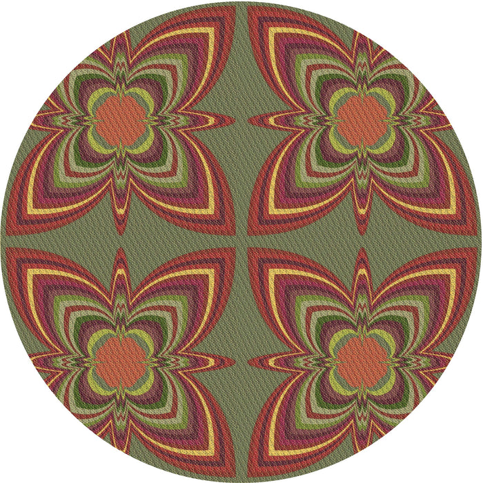 Square Machine Washable Transitional Fire Brick Red Rug in a Living Room, wshpat1438brn