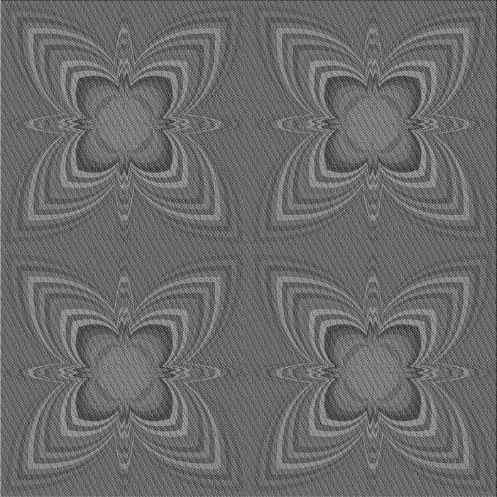 Round Patterned Gray Rug, pat1438gry