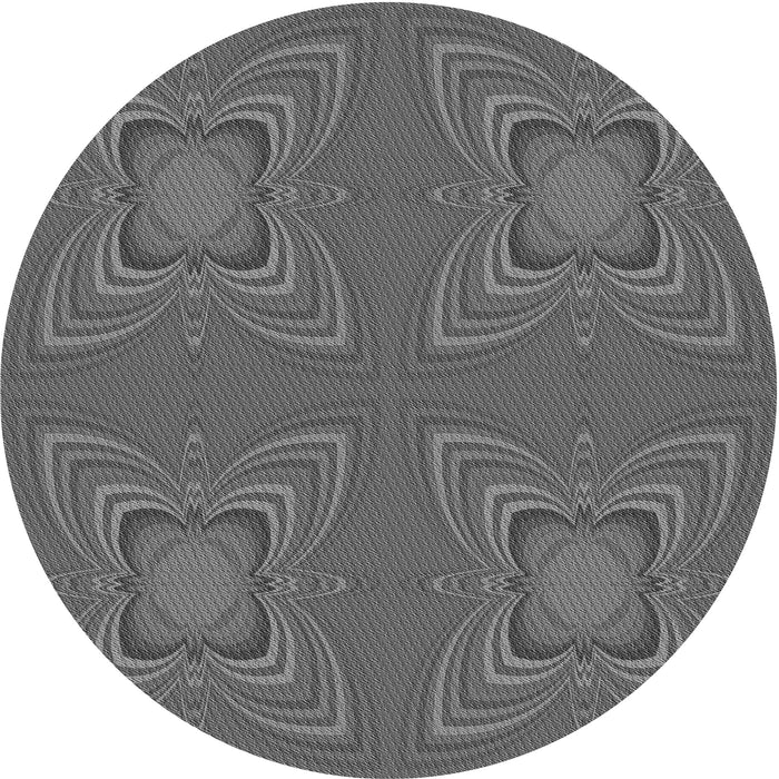 Square Patterned Gray Rug, pat1438gry