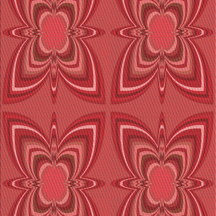 Machine Washable Transitional Red Rug, wshpat1438rd