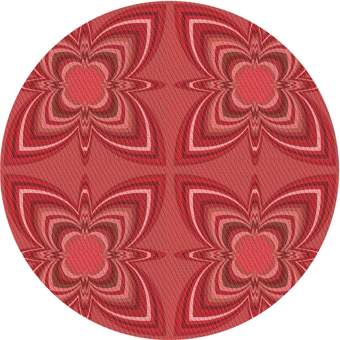 Square Machine Washable Transitional Red Rug in a Living Room, wshpat1438rd