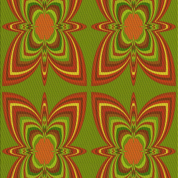 Patterned Pistachio Green Rug, pat1438yw