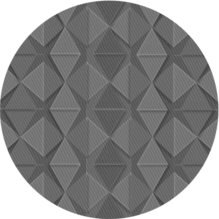 Square Patterned Gray Rug, pat1439gry