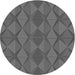 Square Patterned Gray Rug, pat1439gry