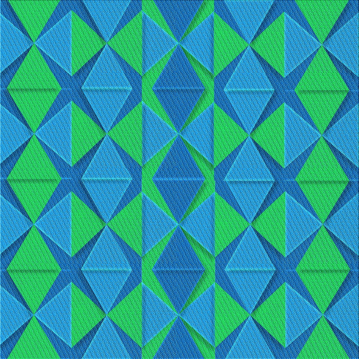 Round Patterned Neon Blue Rug, pat1439lblu