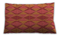 Patterned Rectangular Bright Orange Lumbar Throw Pillow, 13 inch by 19 inch, lbpat1439rd