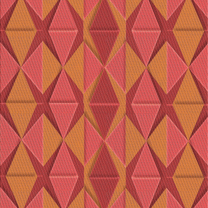 Machine Washable Transitional Bright Orange Rug, wshpat1439rd