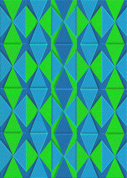 Patterned Spring Green Novelty Rug, pat1439