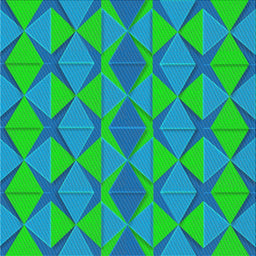 Square Patterned Spring Green Novelty Rug, pat1439