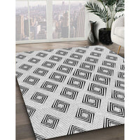 Patterned Off-White Novelty Rug, pat143