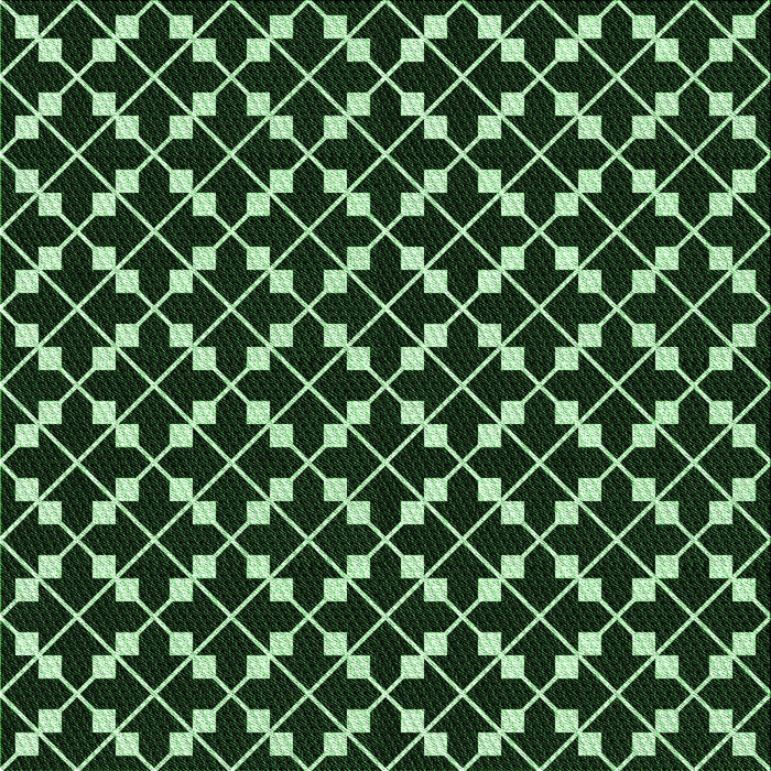 Round Machine Washable Transitional Black Rug, wshpat144grn