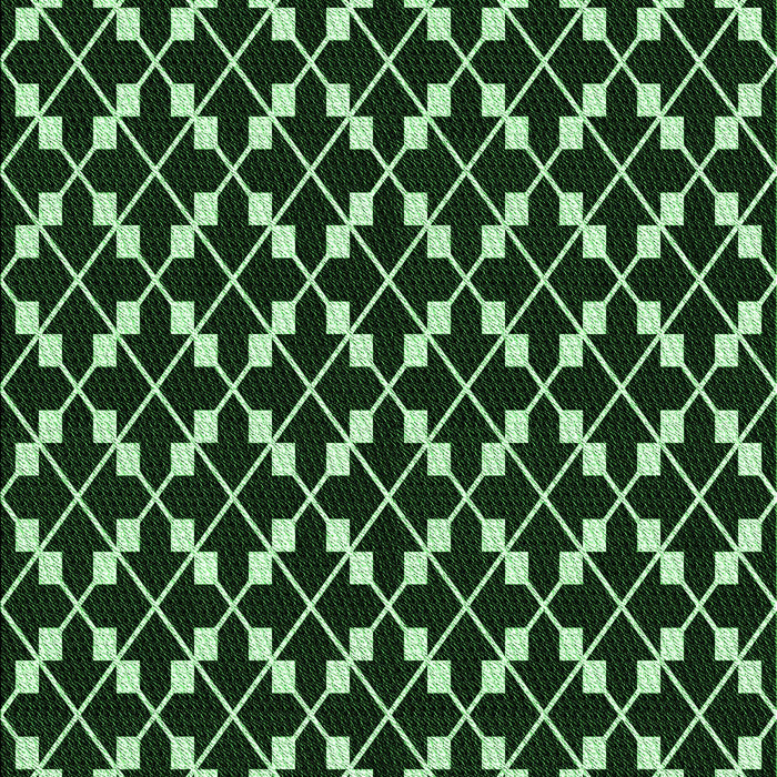 Patterned Black Rug, pat144grn