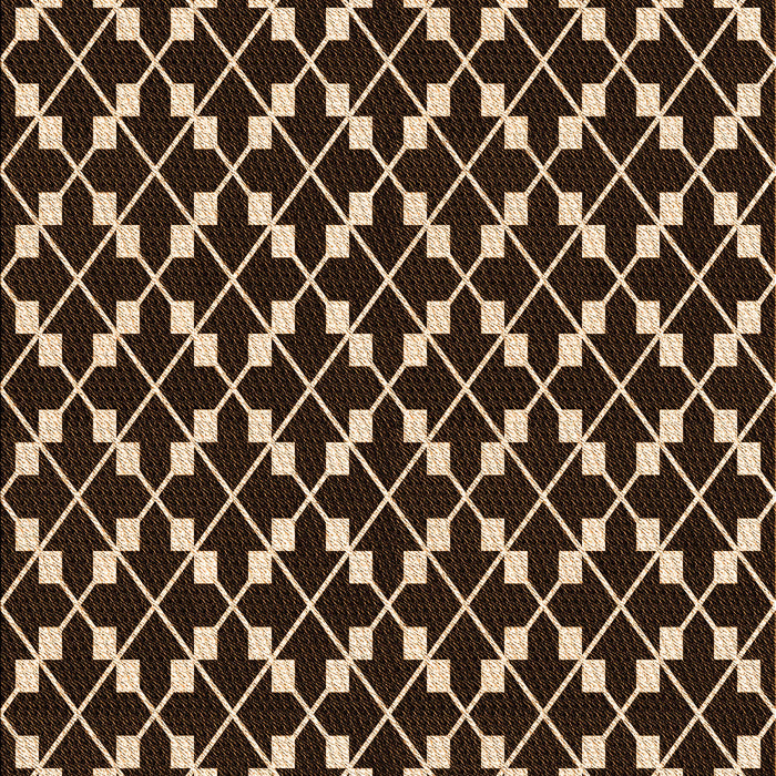Patterned Black Brown Rug, pat144org