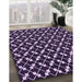 Machine Washable Transitional Lilac Purple Rug in a Family Room, wshpat144pur