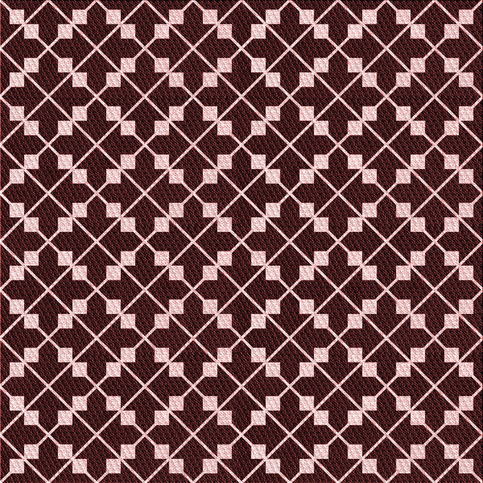 Round Patterned Red Rug, pat144rd