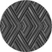 Square Machine Washable Transitional Charcoal Black Rug in a Living Room, wshpat1440gry