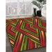 Machine Washable Transitional Crimson Red Rug in a Family Room, wshpat1440org