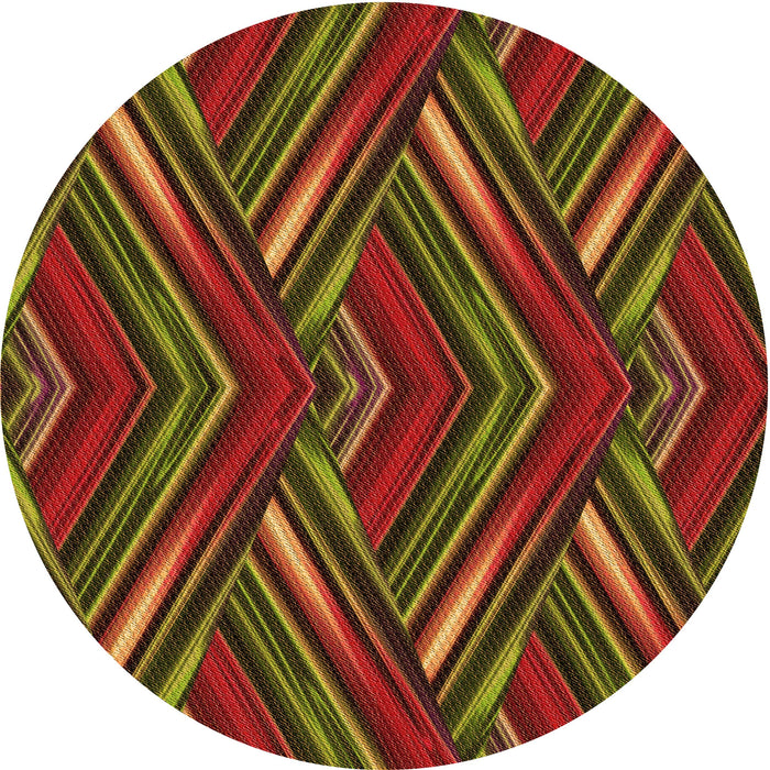 Square Patterned Crimson Red Rug, pat1440org