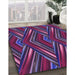 Machine Washable Transitional Purple Violet Purple Rug in a Family Room, wshpat1440pur