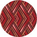 Square Machine Washable Transitional Red Rug in a Living Room, wshpat1440rd