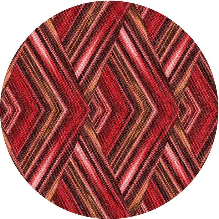 Square Patterned Red Rug, pat1440rd
