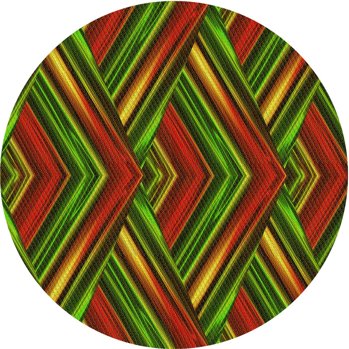 Square Machine Washable Transitional Saffron Red Rug in a Living Room, wshpat1440yw