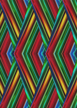 Patterned Forest Green Modern Rug, pat1440