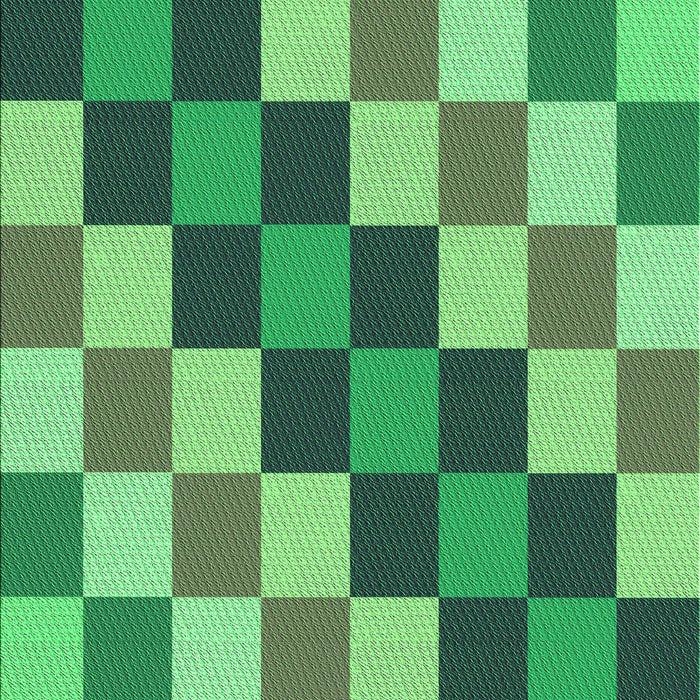 Machine Washable Transitional Green Rug, wshpat1441grn