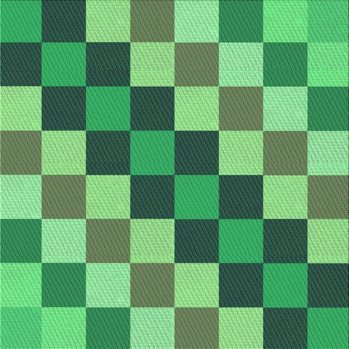 Round Patterned Green Rug, pat1441grn