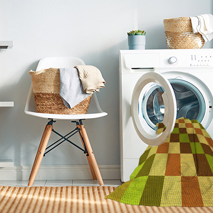 Machine Washable Transitional Mahogany Brown Rug in a Washing Machine, wshpat1441yw