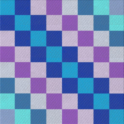 Square Patterned Sky Blue Novelty Rug, pat1441