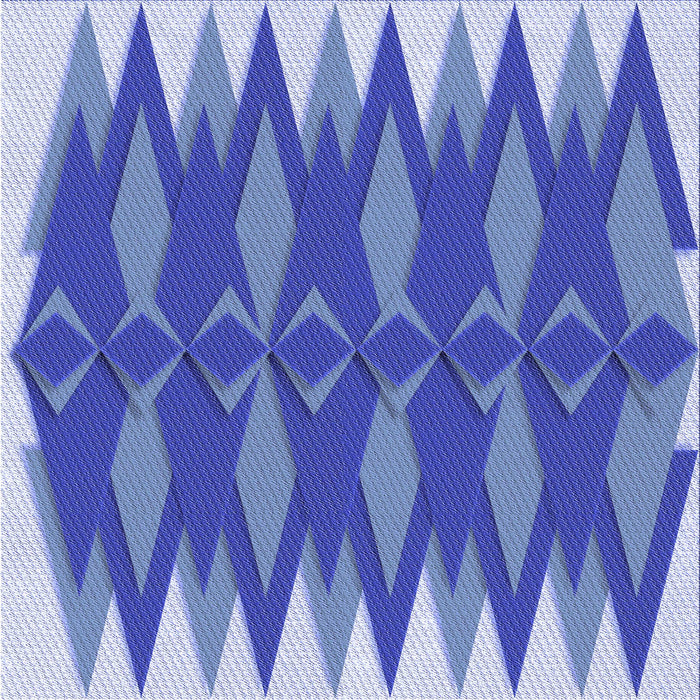 Round Patterned Denim Blue Rug, pat1442blu