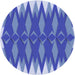 Square Patterned Denim Blue Rug, pat1442blu