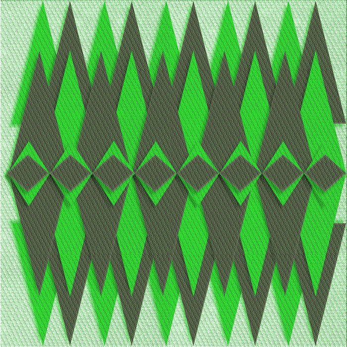 Round Patterned Neon Green Rug, pat1442grn