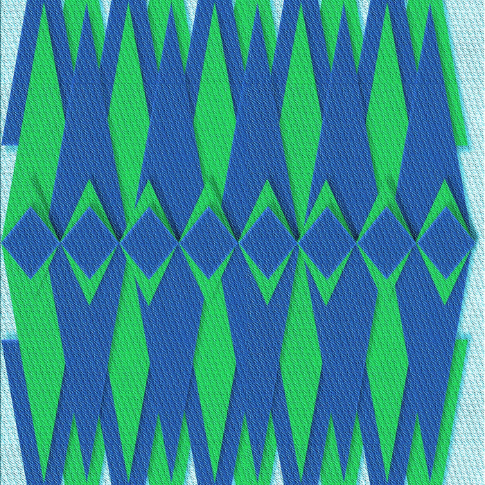 Patterned Blue Rug, pat1442lblu