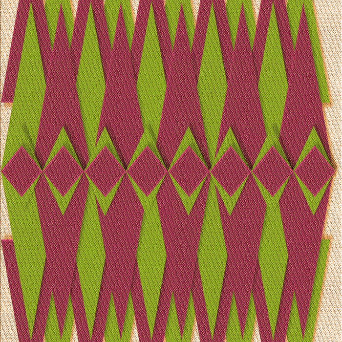 Patterned Crimson Red Rug, pat1442org