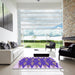 Machine Washable Transitional Pastel Violet Purple Rug in a Kitchen, wshpat1442pur