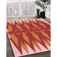 Patterned Orange Rug, pat1442rd