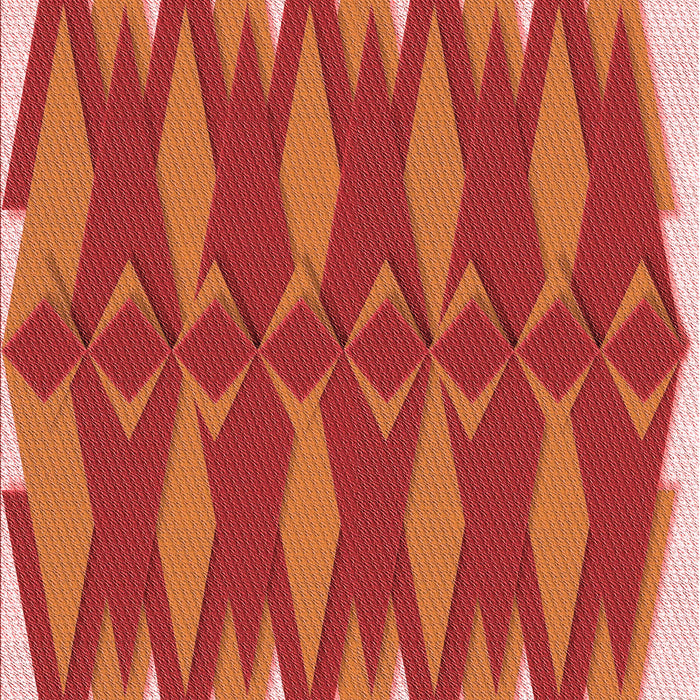 Patterned Orange Rug, pat1442rd