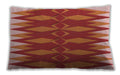Patterned Rectangular Orange Lumbar Throw Pillow, 13 inch by 19 inch, lbpat1442rd