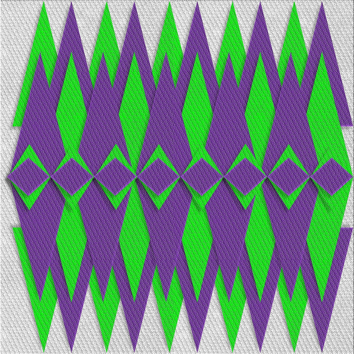 Square Patterned Green Modern Rug, pat1442