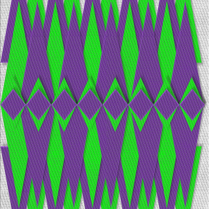 Patterned Green Modern Rug, pat1442