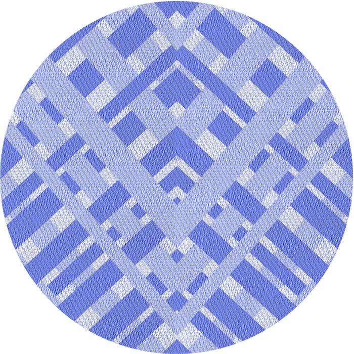 Square Patterned Light Slate Blue Rug, pat1443blu