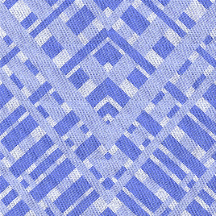 Round Patterned Light Slate Blue Rug, pat1443blu