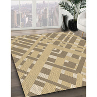 Patterned Copper Brown Rug, pat1443brn