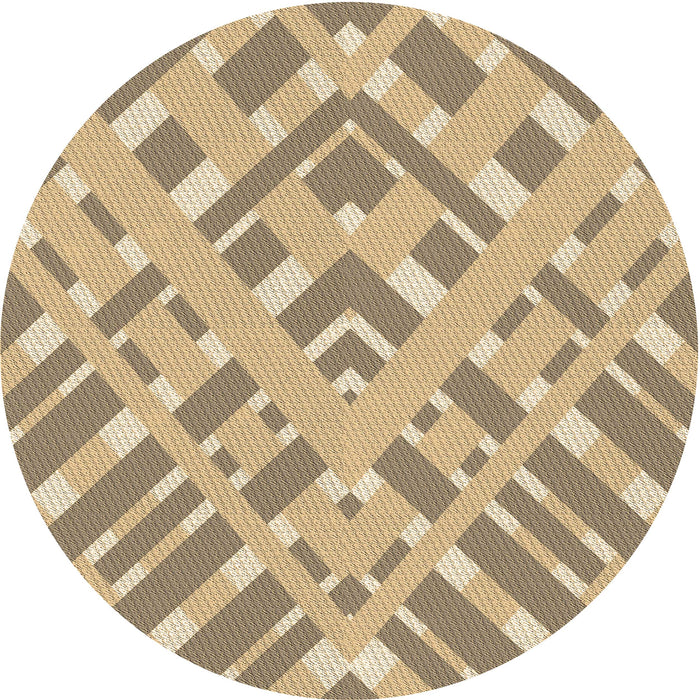 Square Patterned Copper Brown Rug, pat1443brn